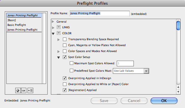 Preflight controls