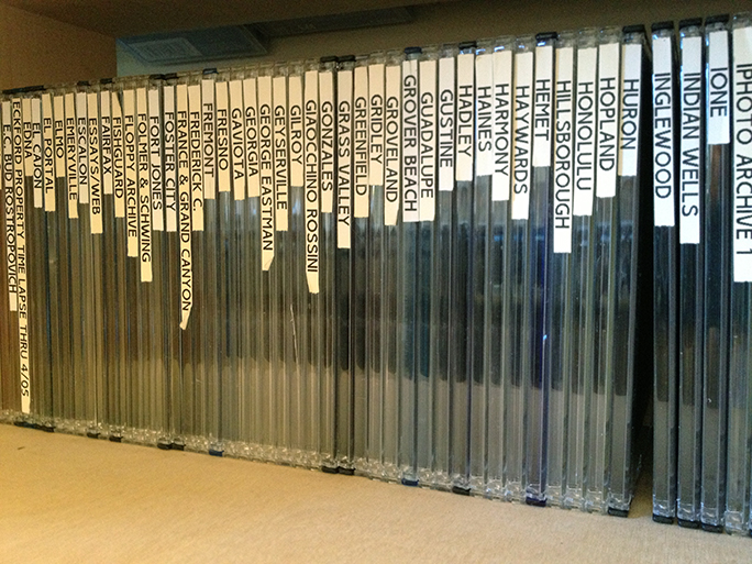 Row of DVDs