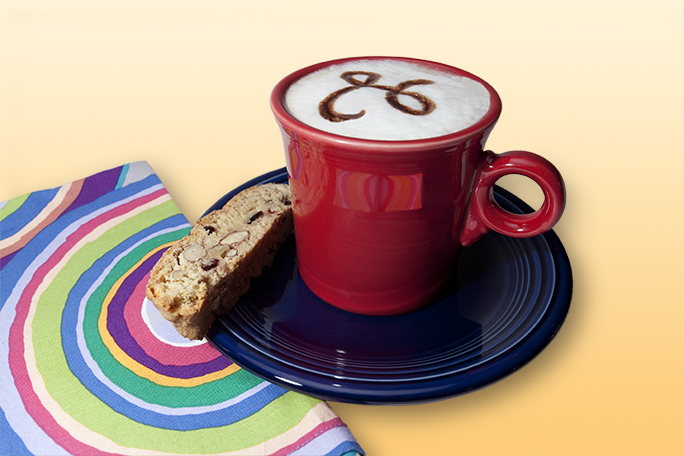 Coffee with biscotti